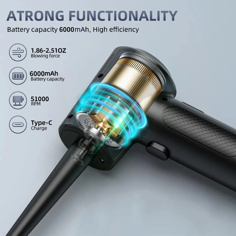 Electric Wireless Air Duster C - đánh giá và giá Dryer Car Blower