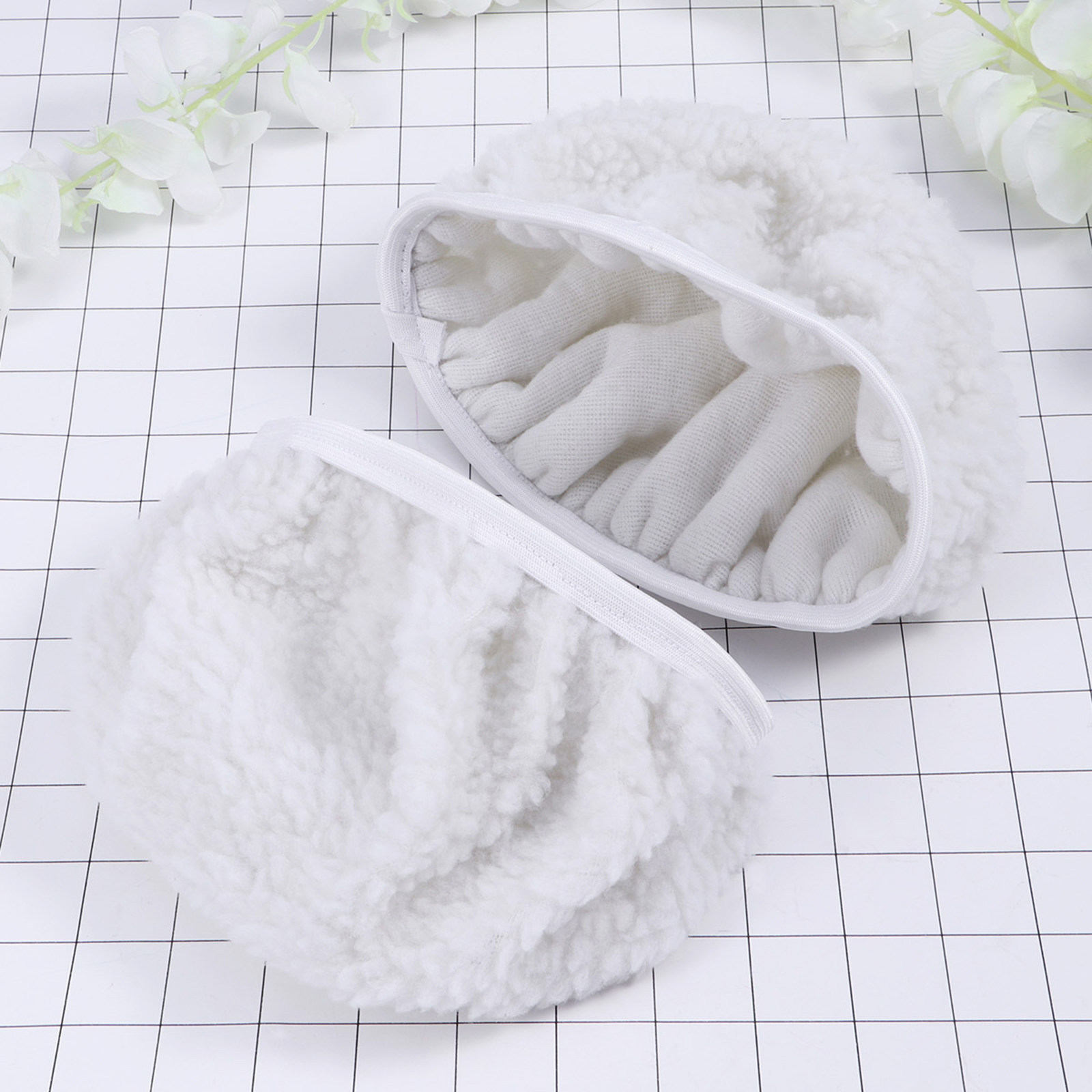 5Pcs Lambswool Bonnet Car Poli - đánh giá và giá Wax Applicator Pad